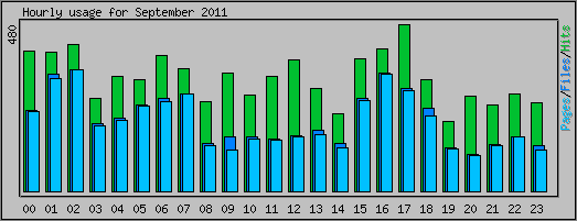 Hourly usage